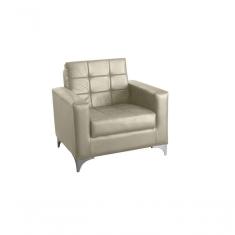 Poltrona Decorativa Taina - Bege Corino