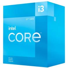 Processador Intel Core i3-12100F 12MB 3.3GHz - 4.3Ghz LGA 1700 BX8071512100F - Azul
