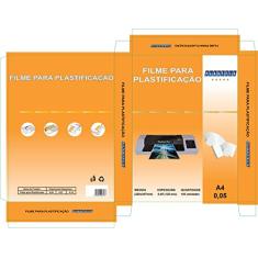 Pouch Film Plastico Para Plastificação A4 220x307x0,05mm 100un