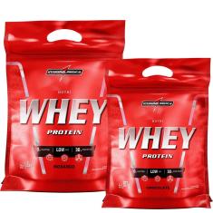 Kit Nutri Whey Protein - Morango 1800g Refil + Nutri Whey Chocolate  907g Refil - Integralmédica