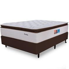 Colchão Queen Sensation Premium Mola Ensacada com pillow Top Macio de Espuma HiperSoft + Viscoelástico BF Colchões