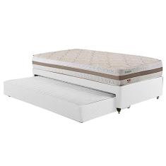 Bicama Box Solteirão com Cama Auxiliar Herval Amsterdã, Molas Ensacadas, 54x96x203 cm