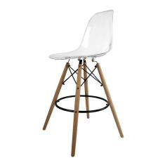 Banqueta Eames PC  Transparente