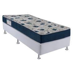 Colchão  Solteiro Ortobom D 28 Physical 18X 188X 78 cm Azul/Branco