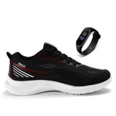 Tenis Masculino Confortável Academia + Relógio-Masculino