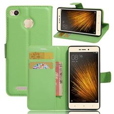 Capa para Xiaomi Redmi 3X – Capa carteira com suporte de couro PU Manyip para Xiaomi Redmi 3X, capa de proteção de telefone estilo empresarial, capa com [compartimentos para dinheiro e cartão]