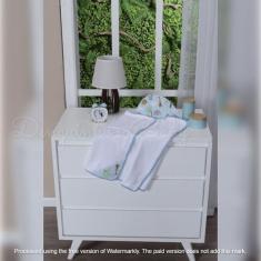 Toalha De Banho Bebê Dupla Face Com Capuz Forrada com Fralda - Denguin