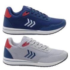 Kit 2 Pares Tênis Masculino Esportivo Leve Macio - Dix, 38, Marinho, C