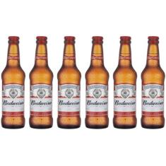Cerveja Budweiser Pack American Standard Lager - 6 Unidades 330ml