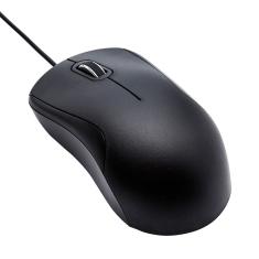 Mouse Amazon Basics com fio USB de 3 botões 1000 DPI - preto