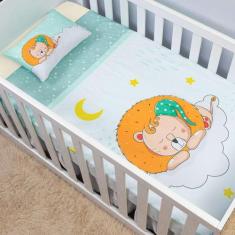 Lençol De Berço 3 Peças Micropercal 200 Fios - Mercado Bordado