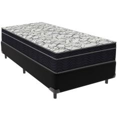 Cama Box e Colchão Airtech 150 Espuma D45 Solteiro Ortobom