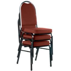 03 Cadeiras para Hotel e Auditório Linha Hotel Vermelho