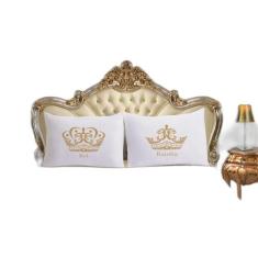 Jogo Lençol Casal Padrão Malha 3 Peças Rei E Rainha - Nathalia Enxovai