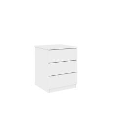 Mesa De Cabeceira 3 Gavetas Veronna Tcil Móveis Cor:branco