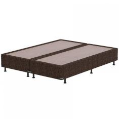 Base Box Queen Size Probel Century Com Revestimento Em Tecido Poliéster 38x158x198cm Marrom