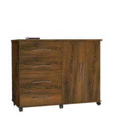 Cômoda Com Sapateira 4 Gavetas 2 Portas Bali Móveis Primus Freijó