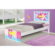 Cama Solteiro Slime Menina Com Colchão