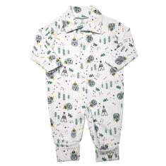 Macacão Estampado Suedine Roupas de Bebe Meninos e Meninas - Koala Bab