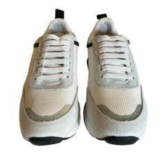 Tênis Cavalera Camurça Alvejado Branco-Masculino