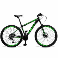 Bicicleta Aro 29 Cripto 27v Shimano Fr. Hidraulico Trava/k7, 15", Pret