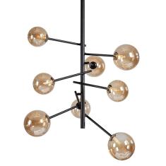 Lustre Pendente Nordecor Jabuticaba 2074 Preto G9 Bivolt