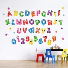 Adesivo de Parede Alfabeto e Números Loli Pop 46un