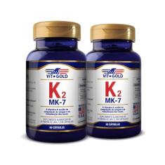 Vitamina K2 MK-7 100mcg Vitgold Kit 2x 60 Caps