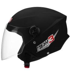 CAPACETE ABERTO PRO TORK NEW LIBERTY 3 SOLID PRETO FOSCO TAM. 60