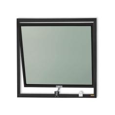 Janela de Alumínio Maxim-Ar 60x60cm Vidro Mini Boreal Plus Brimak Preto