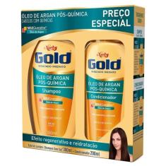 Niely Gold Argan Pós Química Shampoo 300ml + Condicionador 200ml