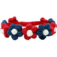 Coleiras Para Gatos Tricotadas À Mão Com Padrão De Flores Coleiras Para Gatos Ajustáveis ​​coleiras Personalizadas Para Gatos Suprimentos Para Gatos,eu,L 50-60CM