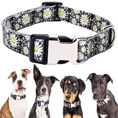 Coleira fofa para cães PP pequenos, médios e grandes, coleira para animais de estimação de nylon macio, estampa 3D, estampas multicoloridas, coleiras ajustáveis para cães, meninas, meninos,