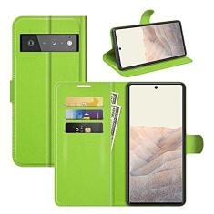 Capa para Pixel 6 Pro, capa para celular Google 6 Pro, couro PU com suporte para cartão de crédito, capa carteira flip com suporte [compartimentos para cartão] [fecho magnético] para Google Pixel 6