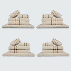 Jogo de Toalhas 20 pçs Coleção Montreal 100% Algodão Bege - Toalhas Be