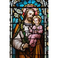 Quebra-Cabeça Religioso São José de 300 peças em MDF Madeira - Reidope