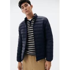 Jaqueta Básica Masculina Puffer Regular Matelassê - Hering, XXG, Azul 