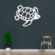 Quadro Decorativo Adorno Tartaruga II 3mm Vazado - Mdf - Decoarts, Bra