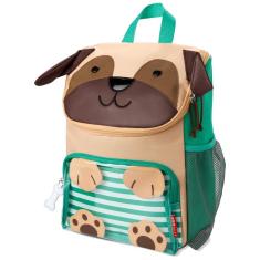 Mochila Escolar Zoo Cachorro Pug, Skip Hop, Marrom