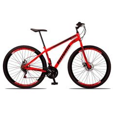 Bicicleta Bike Aço 21 Marchas Velocidades Aro 29 Ferrari