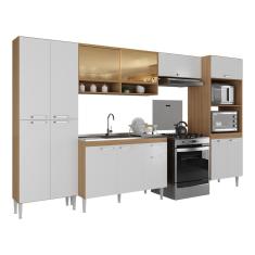 Armário De Cozinha Completa Com Gabinete De Pia 5 Pçs Paris Multimóveis Rustic-branco Rustic-branco