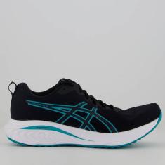 Tênis Asics Gel Excite 10 Feminino Preto e Verde-Feminino