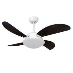 Ventilador De Teto Volare Branco Vd300 Fly 4 Pás Tabaco 127V