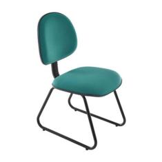 Cadeira Executiva Base Trapézio Linha Office Economy Verde