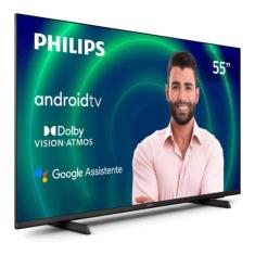 Smart Tv Philips Android 55 4k Comando De Voz 55pug740678