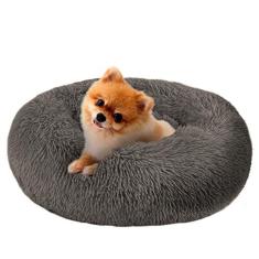 Cama para cães MFOX - Tamanho médio/grande - Fur Donut Cuddler - Até 25 kg