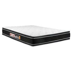 Colchão King Espuma D33  Black White Euro Pillow  Double Face (193x203x25) - Castor