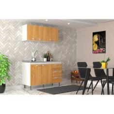 Cozinha Modulada 2 Peças Ipanema Branco/Cinnamomo