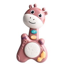 Teclado Piano Bebê Musica Brinquedo Divertido Infantil Marrom