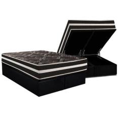 Conjunto Box Baú Queen: Colchão Espuma Paropas D28 / Master AG80 Black